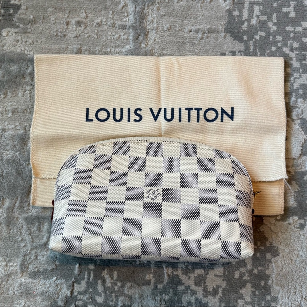 Louis Vuitton Cosmetic Pouch in Damier Azur